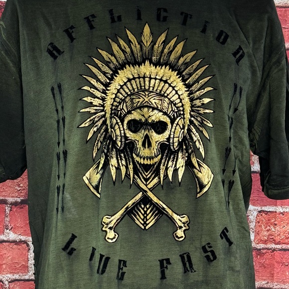 Affliction Men's Short Sleeve Graphic T-shirt - 3XL - NWT - Picture 4 of 11